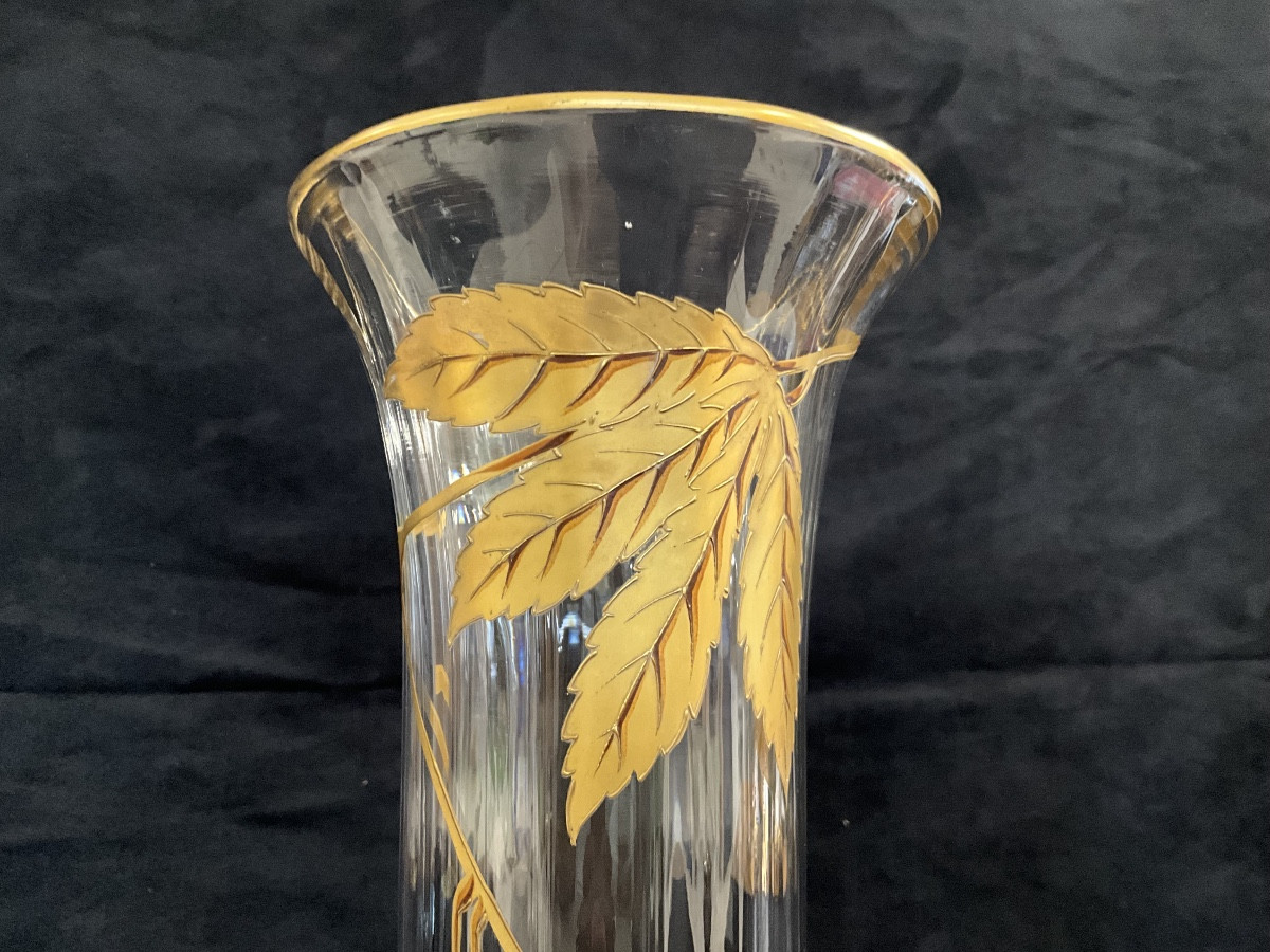 Paire de Vases Baccarat modèle Platane-photo-2