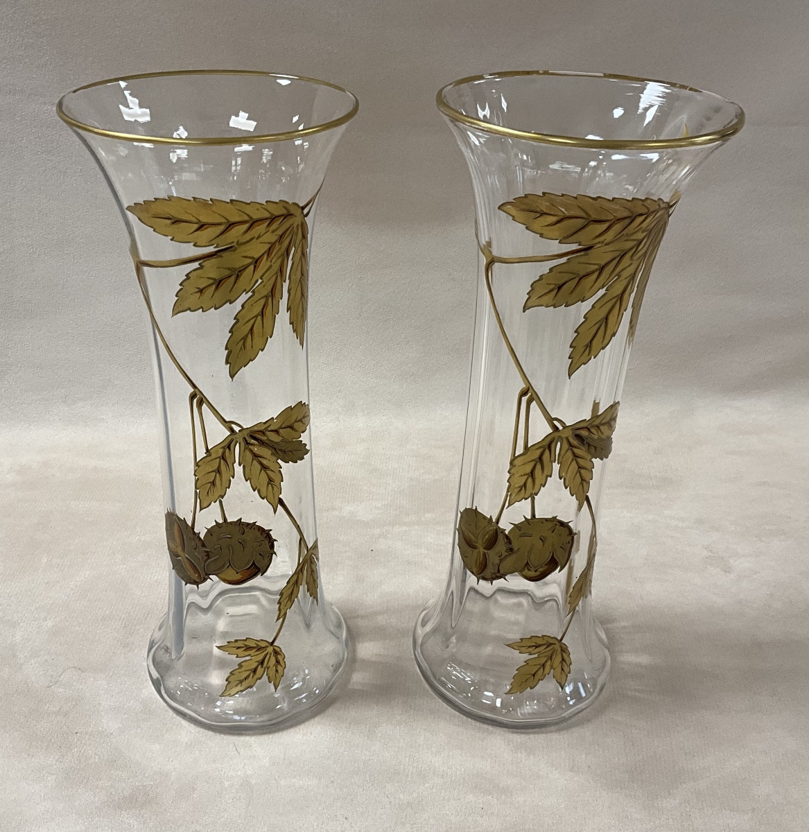 Paire de Vases Baccarat modèle Platane-photo-8