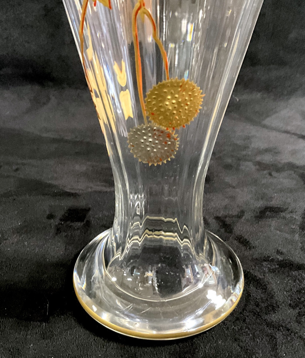 Vase Baccarat Cristal doré -photo-2