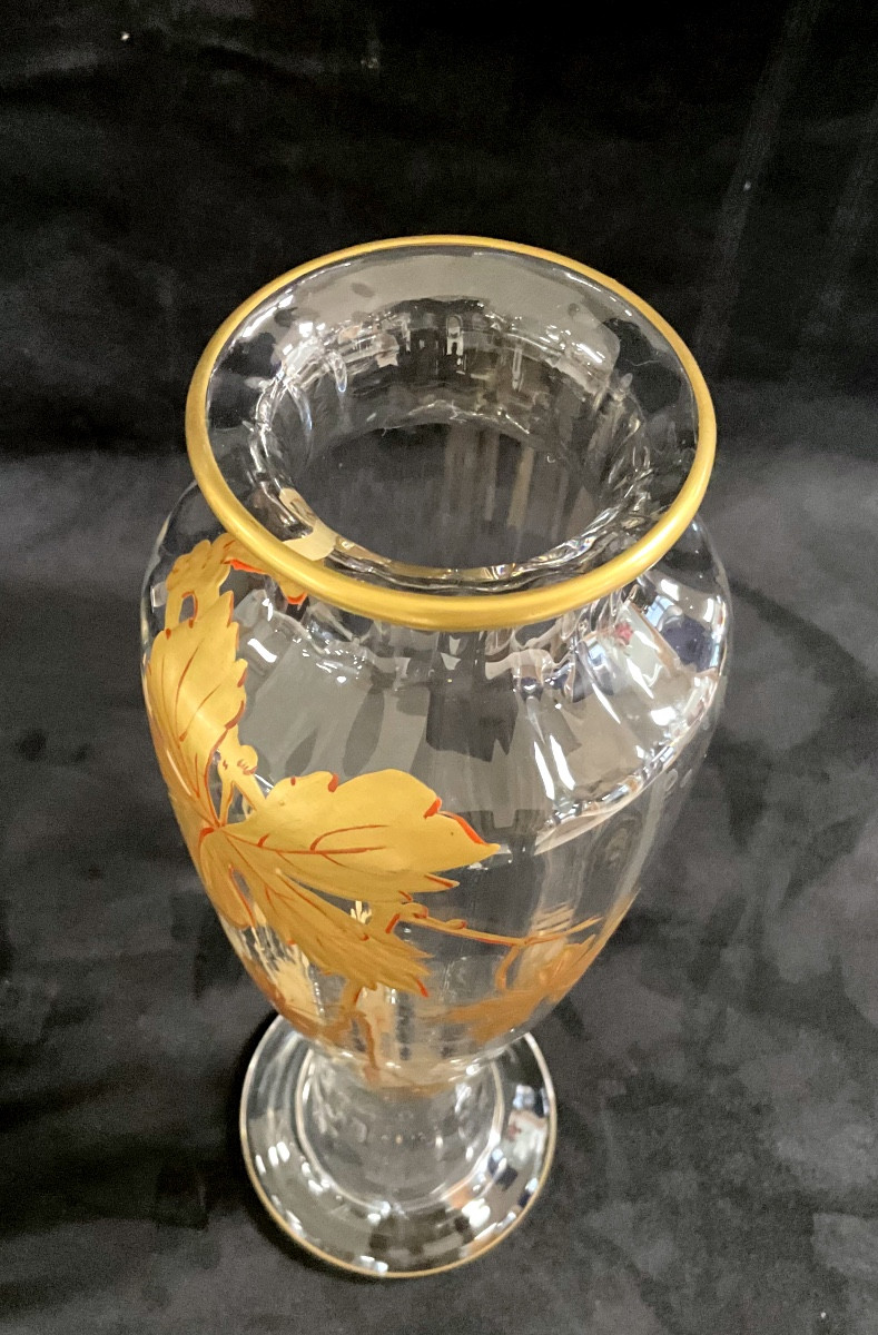 Vase Baccarat Cristal doré -photo-4