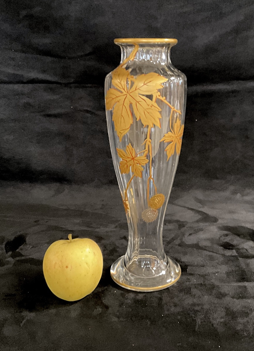 Vase Baccarat Cristal doré -photo-3