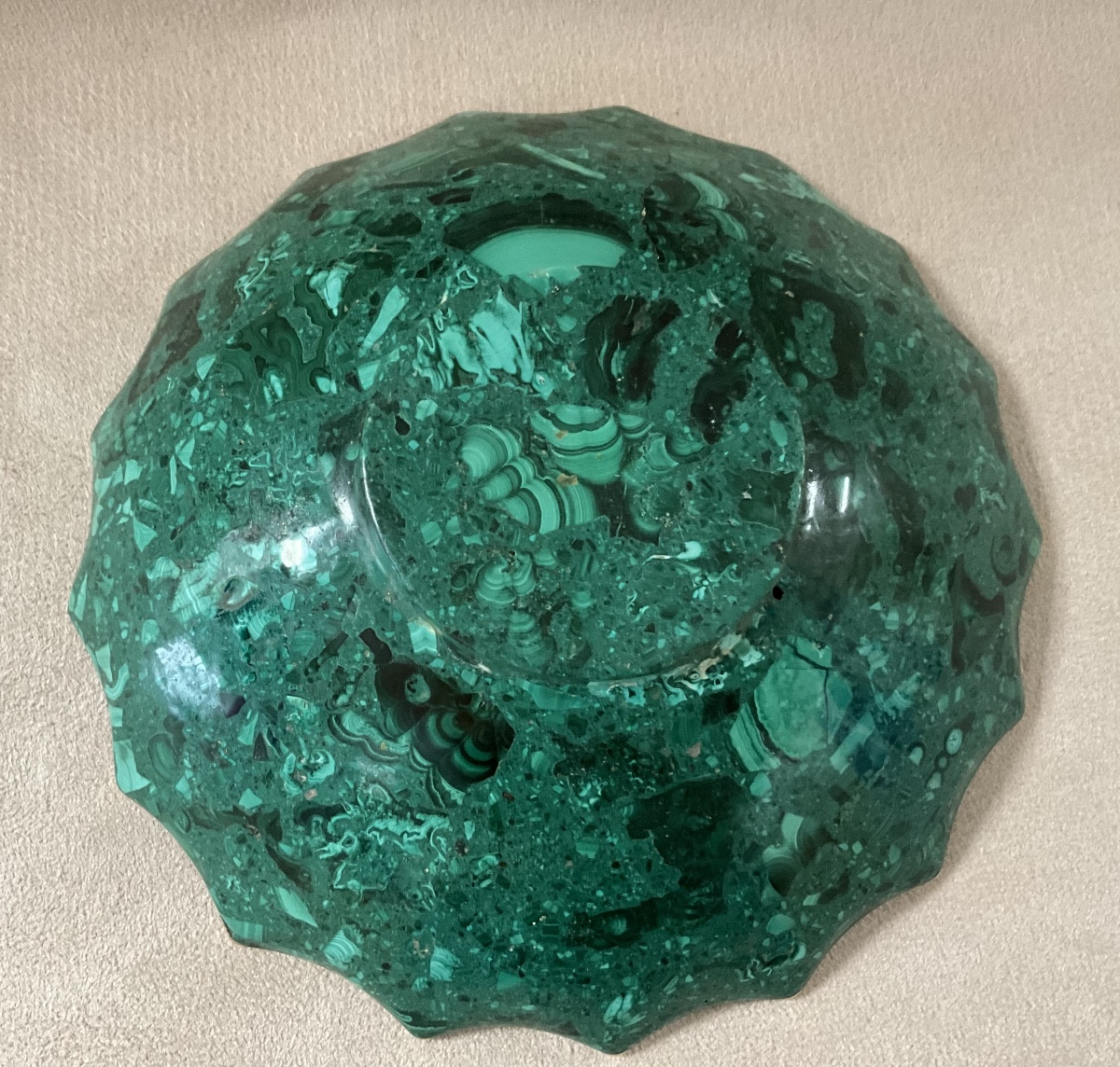 Vide poche ou Coupelle Malachite-photo-3