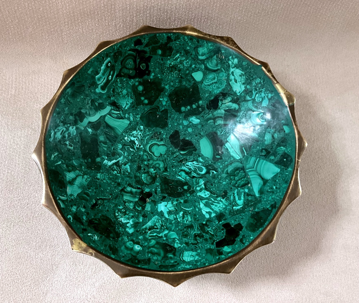 Vide poche ou Coupelle Malachite