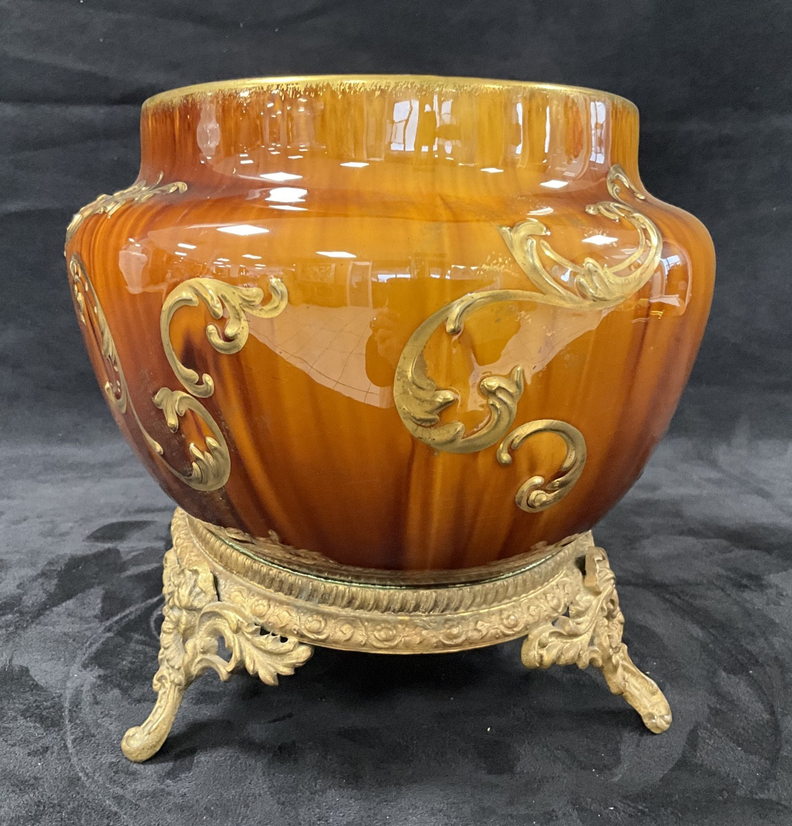 Jardinière Luneville monture Bronze-photo-1