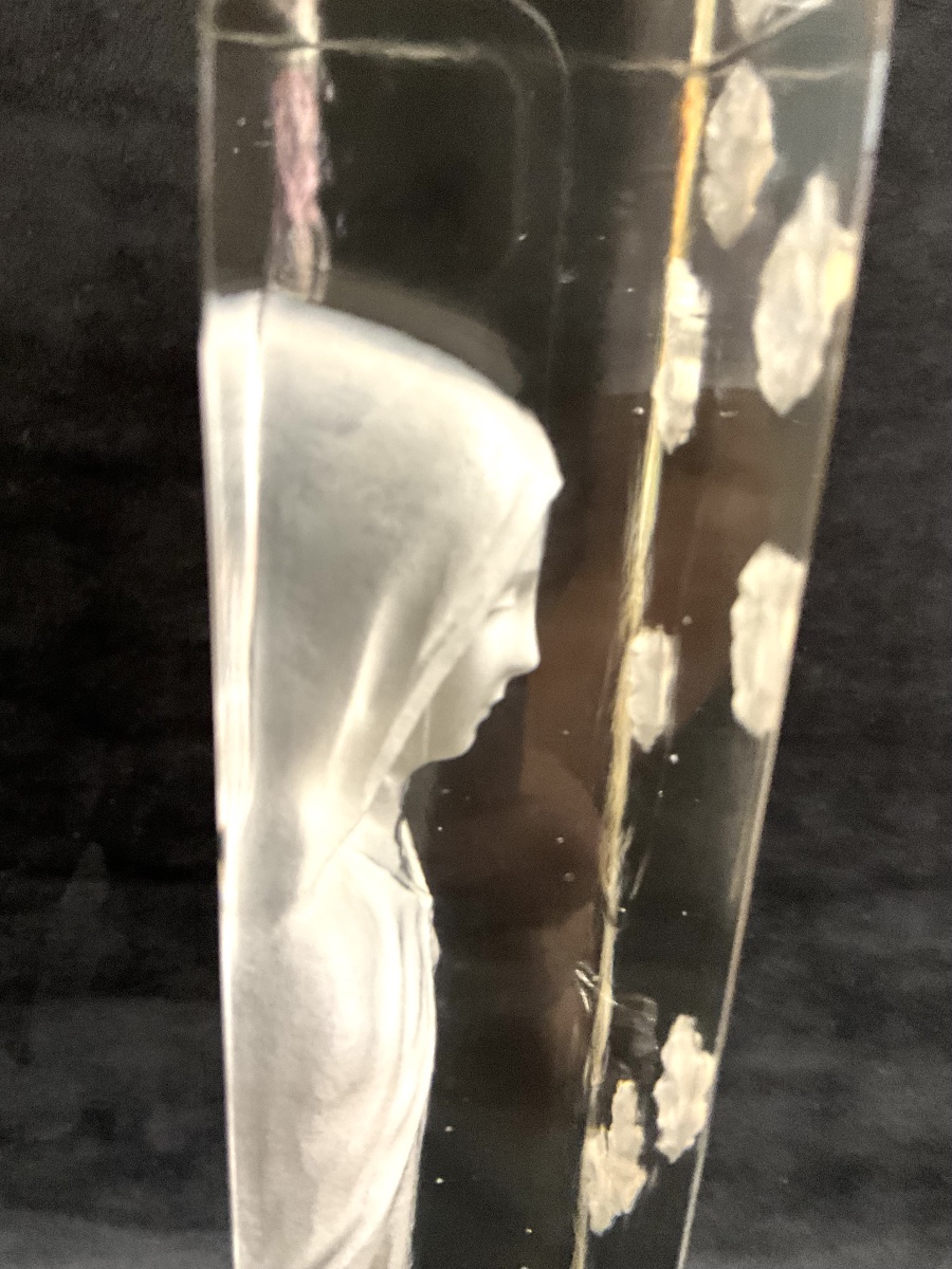 Sculpture Sainte Thérèse de l’Enfant Jesus signée Lalique France-photo-2
