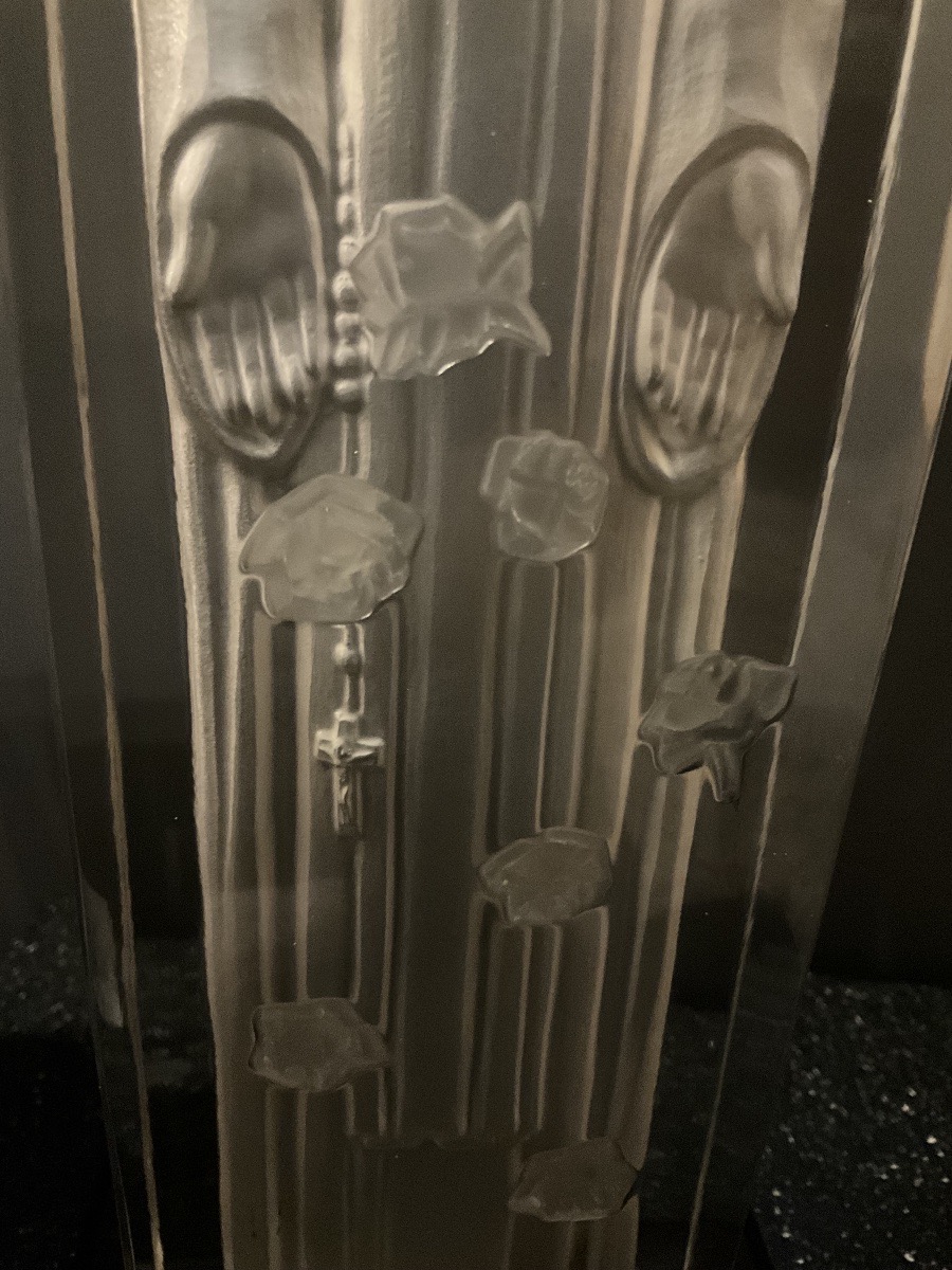 Sculpture Sainte Thérèse de l’Enfant Jesus signée Lalique France-photo-3