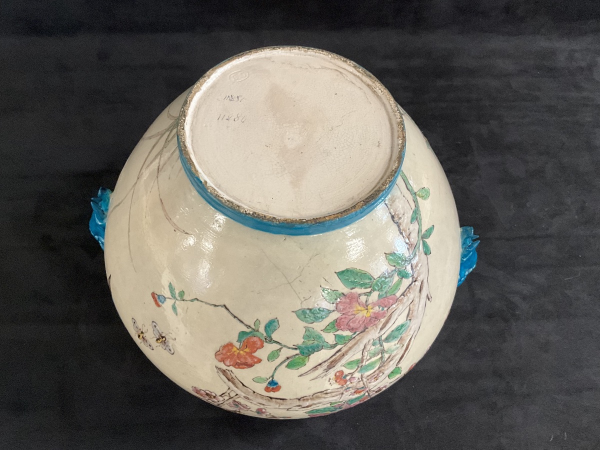 Eugène Collinot Enameled Planters-photo-6