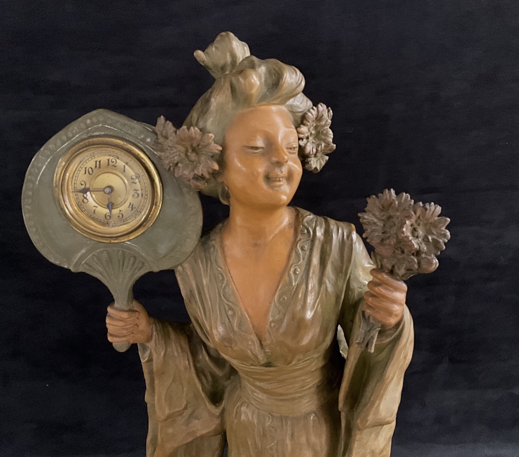 Sculpture terre cuite signée Mucha-photo-2