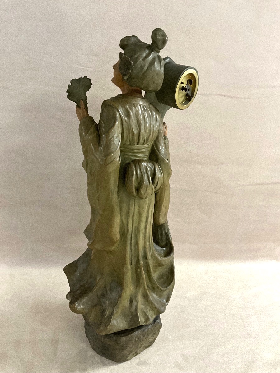 Sculpture terre cuite signée Mucha-photo-1