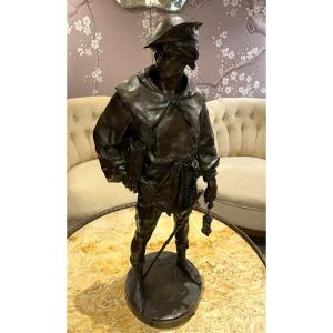 Large Bronze Signed Picault