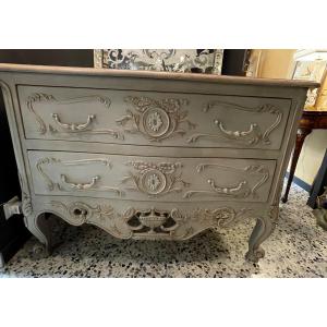 Louis XVI Style Solid Oak Chest Of Drawers