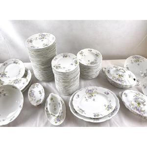 Service de Table Porcelaine Limoges C.Ahrenfeldt  96 pièces