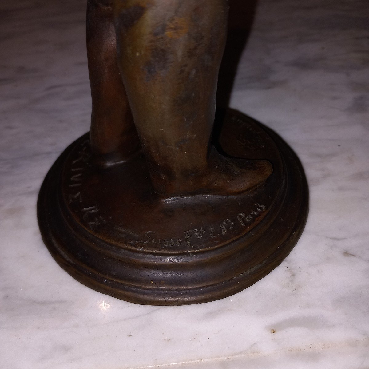 "Louis PASTEUR" rare cire perdue de Théodore RIVIÈRE. -photo-7