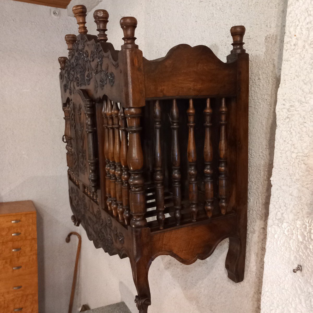 Panetière, Provence 18th Century, In Walnut.-photo-2