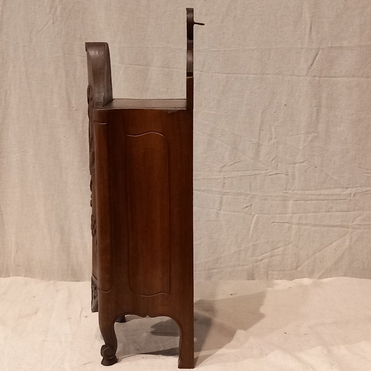 Pair Of Walnut Flour And Salt Boxes. Provence 19th Century.-photo-1