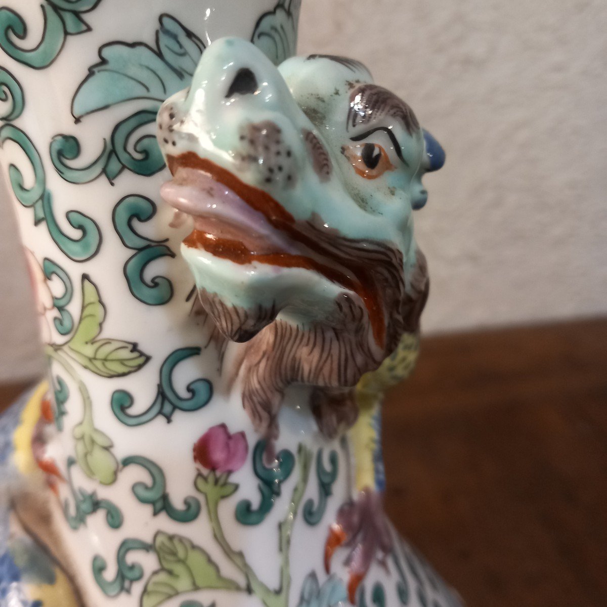 Intéressant vase "à la salamandre", en forme de coloquinte, Japon 19ème.-photo-2