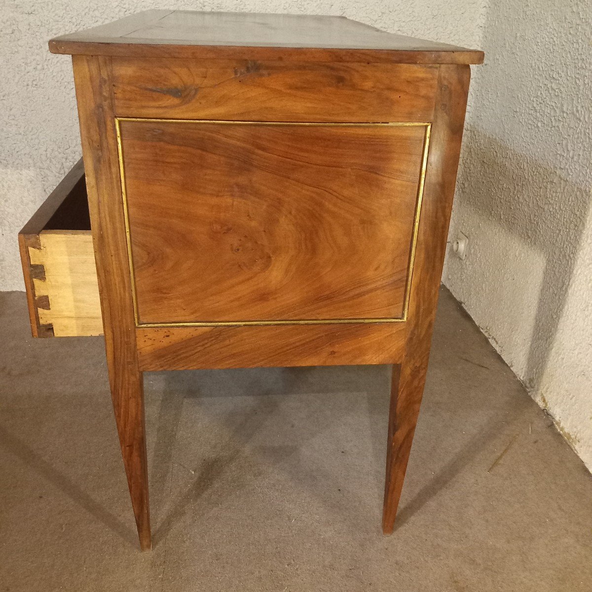 Commode Louis XVI "sauteuse", noyer, Provence début 19ème.-photo-4