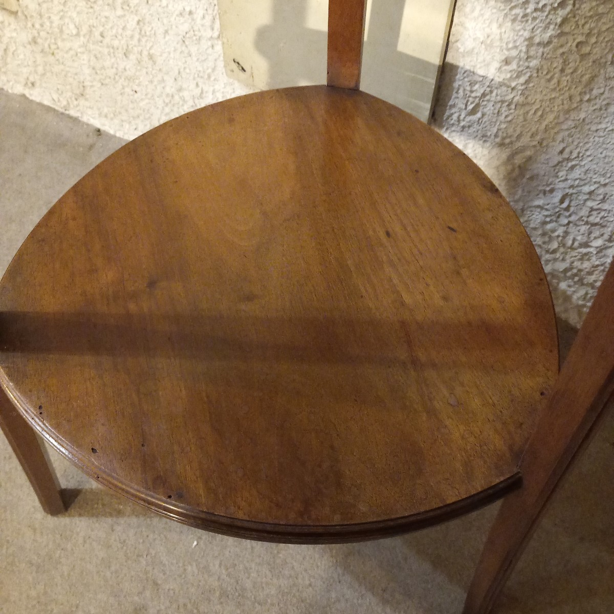 Art Nouveau Side Table, In Walnut, 1900s.-photo-5