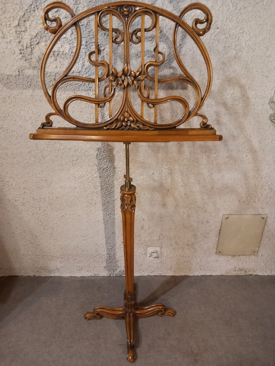 Art Nouveau Lectern, Early 20th Century.-photo-4