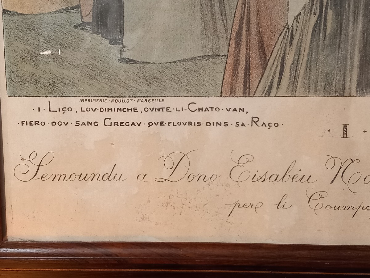 Lithographie couleurs "La Fête du costume d'Arles"; par Léo Lelée, 1912.-photo-3