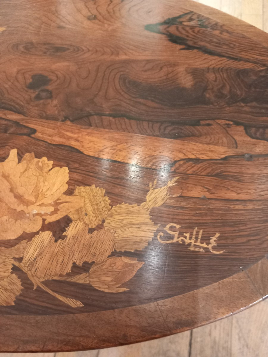 Art Deco Coffee Table By "gallé".-photo-2