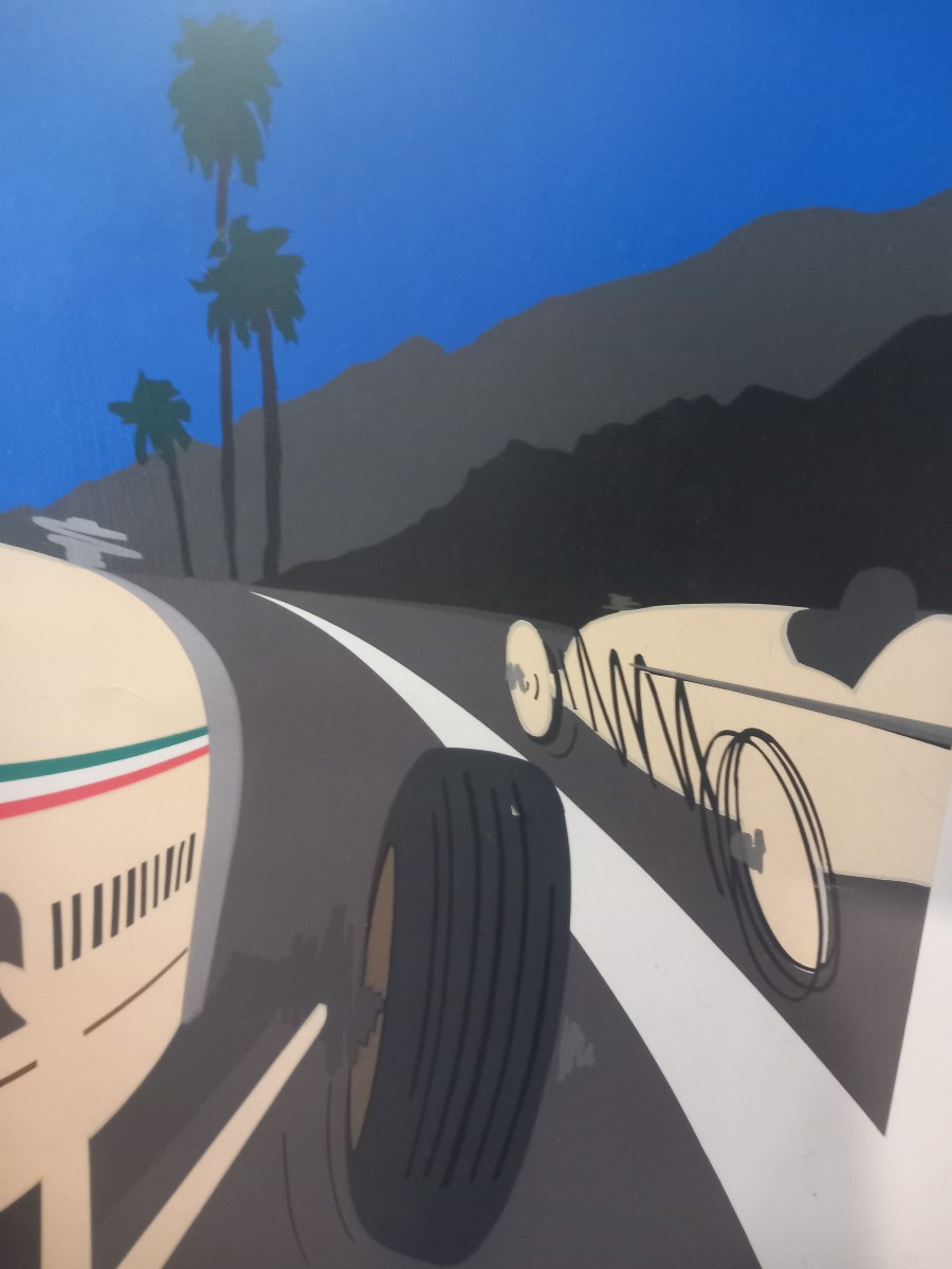 Grande affiche du "Grand Prix de Monaco", non signée.-photo-2