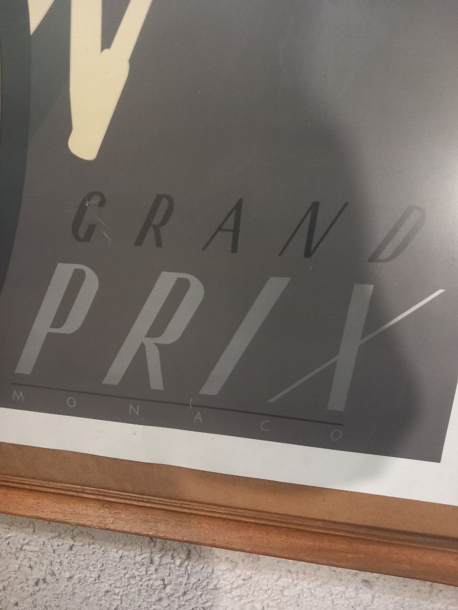 Grande affiche du "Grand Prix de Monaco", non signée.-photo-3