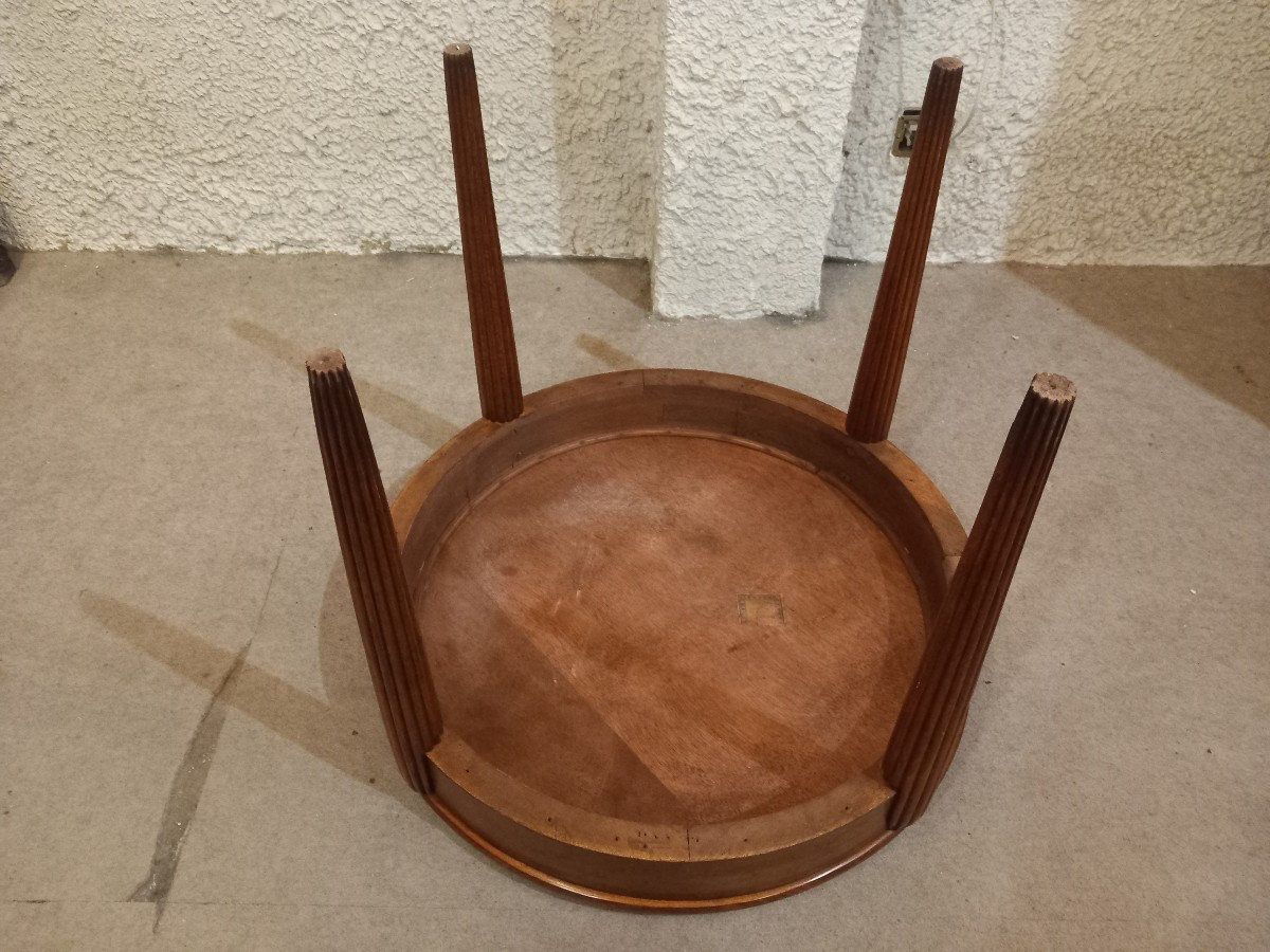 Art Deco Coffee Table By Marcel Ducrot In Autun.-photo-3