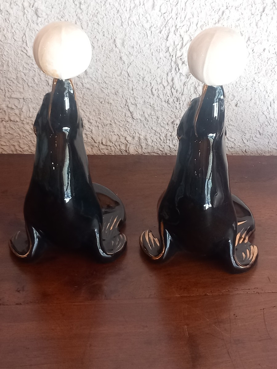 Pair Of Zoomorphic Bottles For 'cazanove à Bordeaux' Liqueur.-photo-2