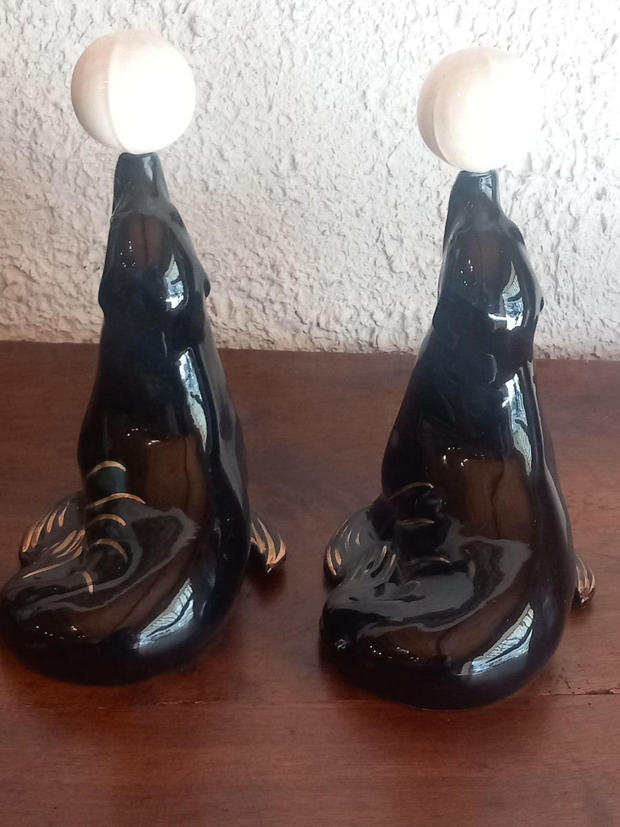 Pair Of Zoomorphic Bottles For 'cazanove à Bordeaux' Liqueur.-photo-4