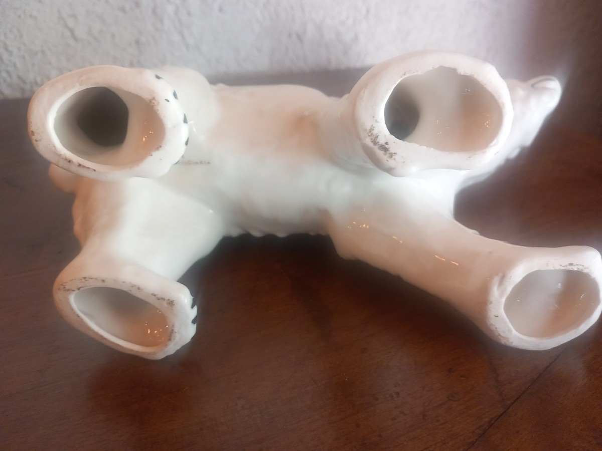Polar Bear, Bohemian Porcelain, Mid-20th Century.-photo-3