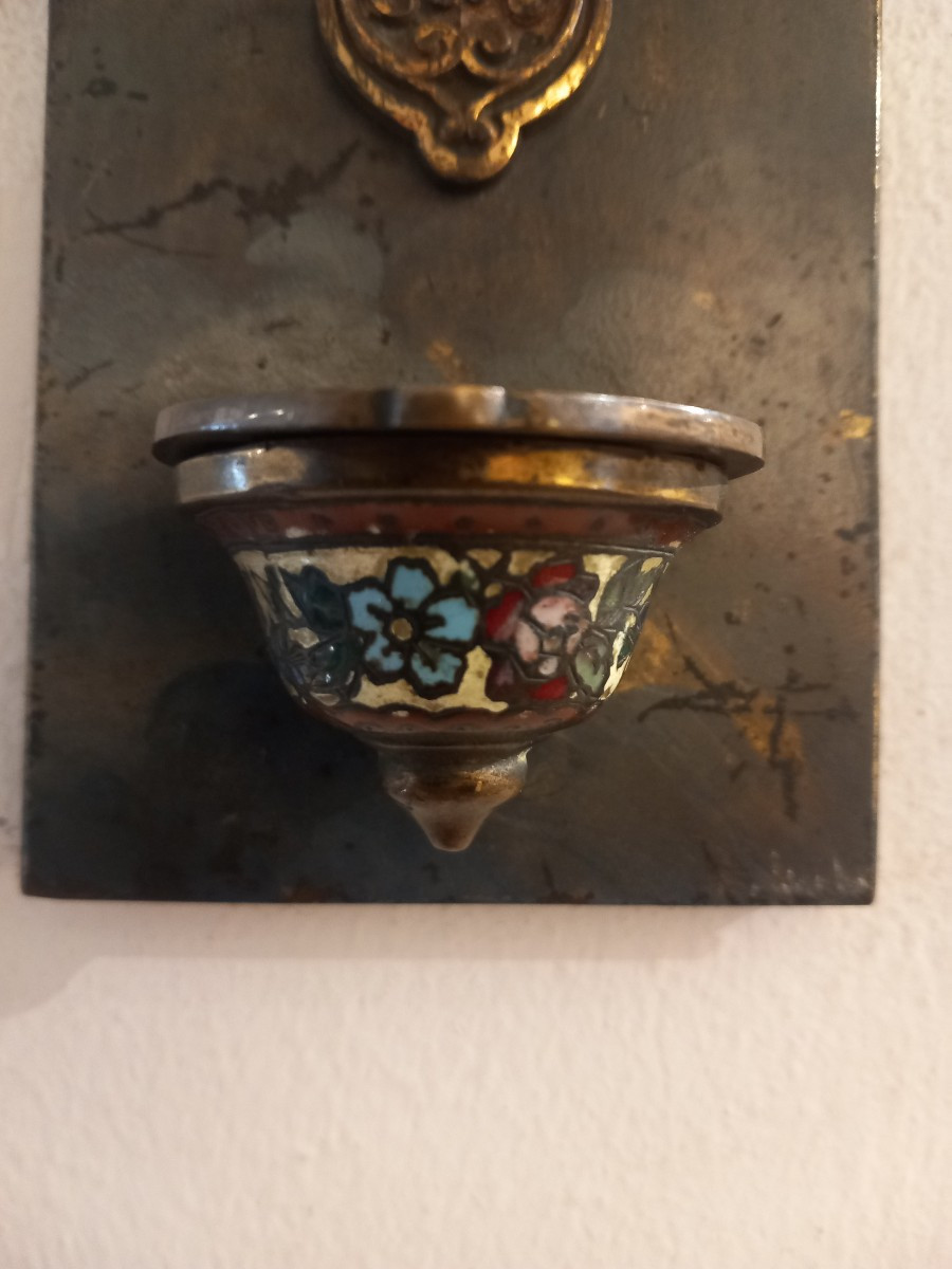 Cloisonné Stoup, Early 19th Century.-photo-4