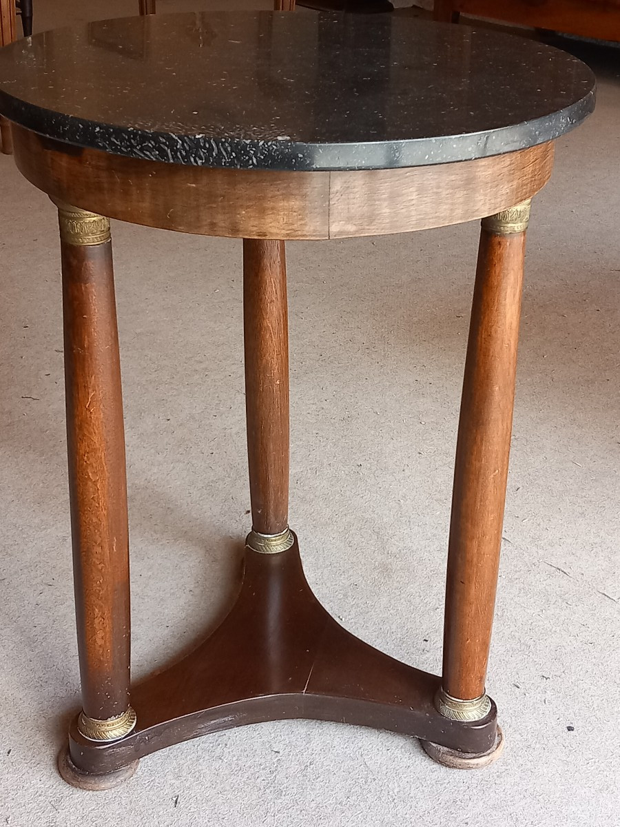 Empire Pedestal Table, Mahogany, Early 19th Century.-photo-3