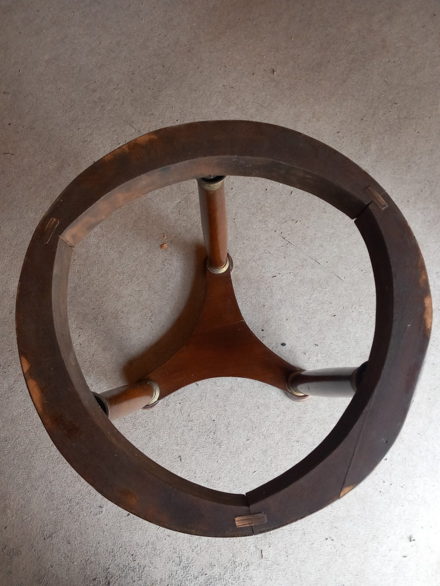 Empire Pedestal Table, Mahogany, Early 19th Century.-photo-1
