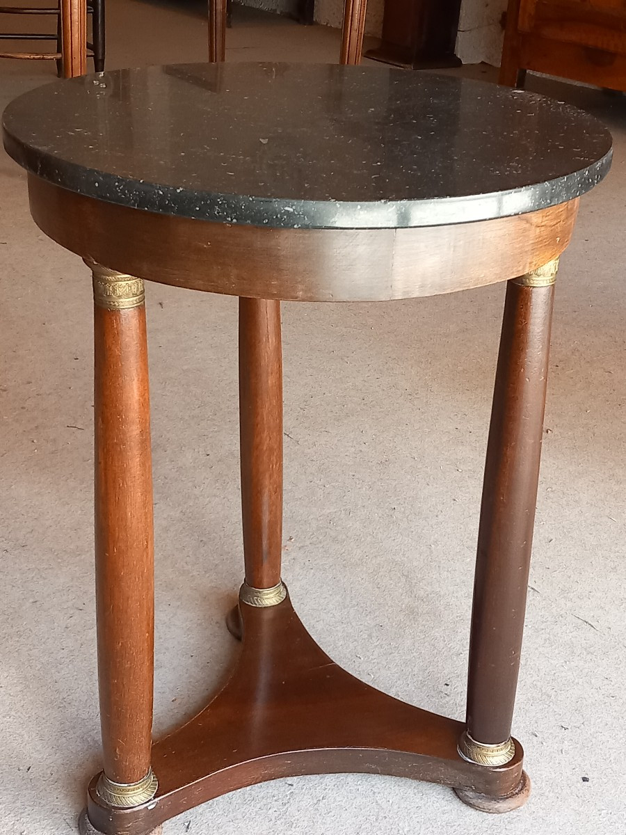 Empire Pedestal Table, Mahogany, Early 19th Century.