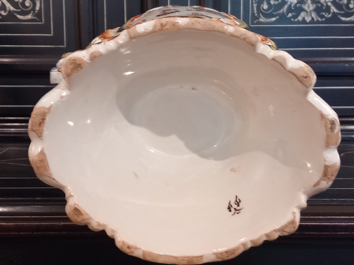 Vase en faïence de Desvres(62), signé "F.F", pour Fourmaintraux Frères. -photo-2