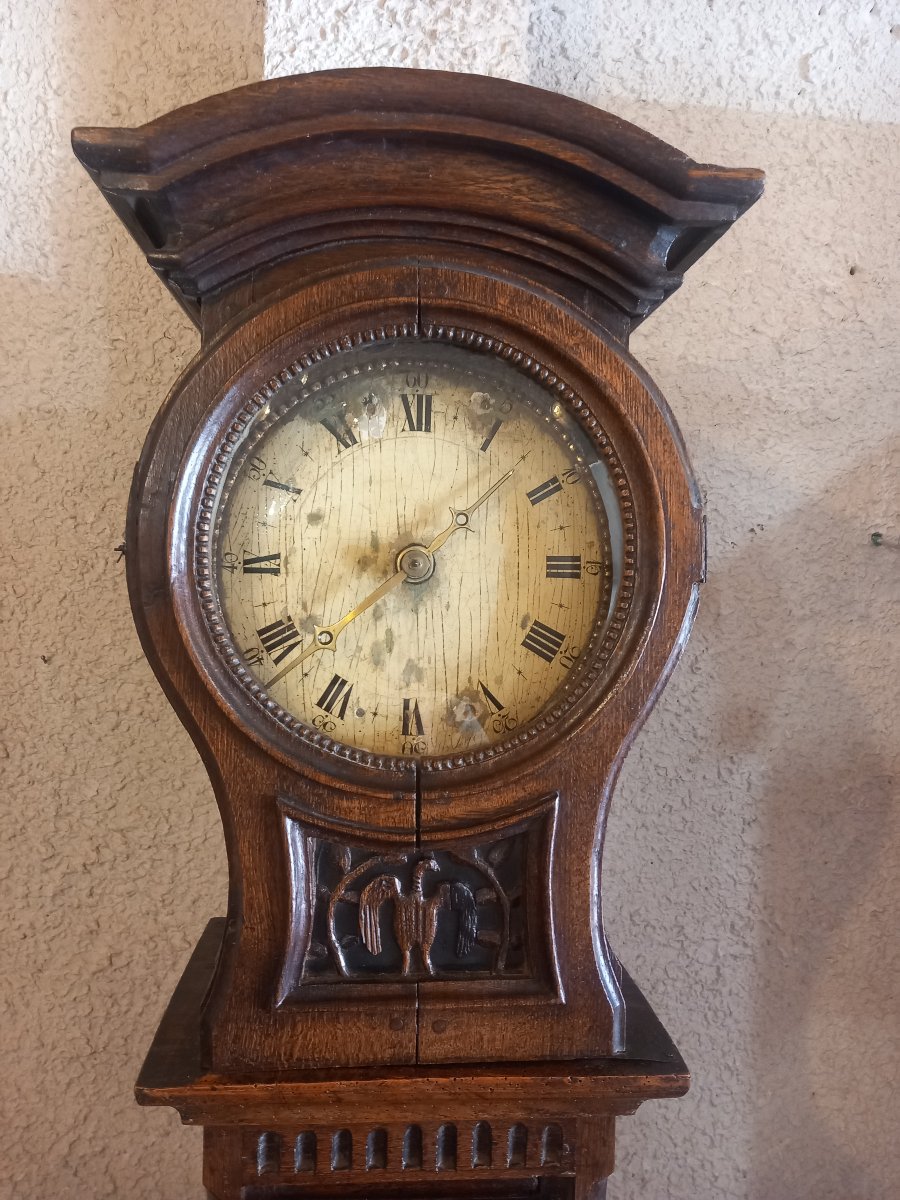 Horloge normande dite "tête de poupée ", d'époque 18ème. -photo-3