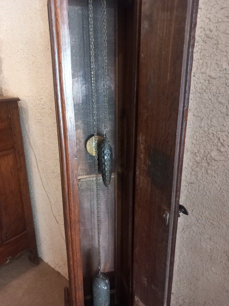 Horloge normande dite "tête de poupée ", d'époque 18ème. -photo-7