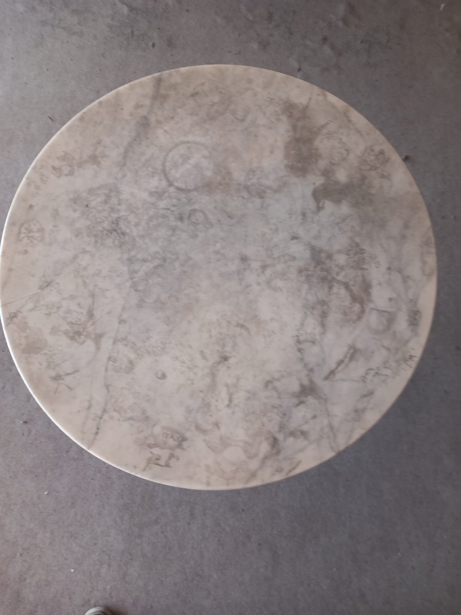 Table de bistrot en fonte, Art Nouveau.-photo-5