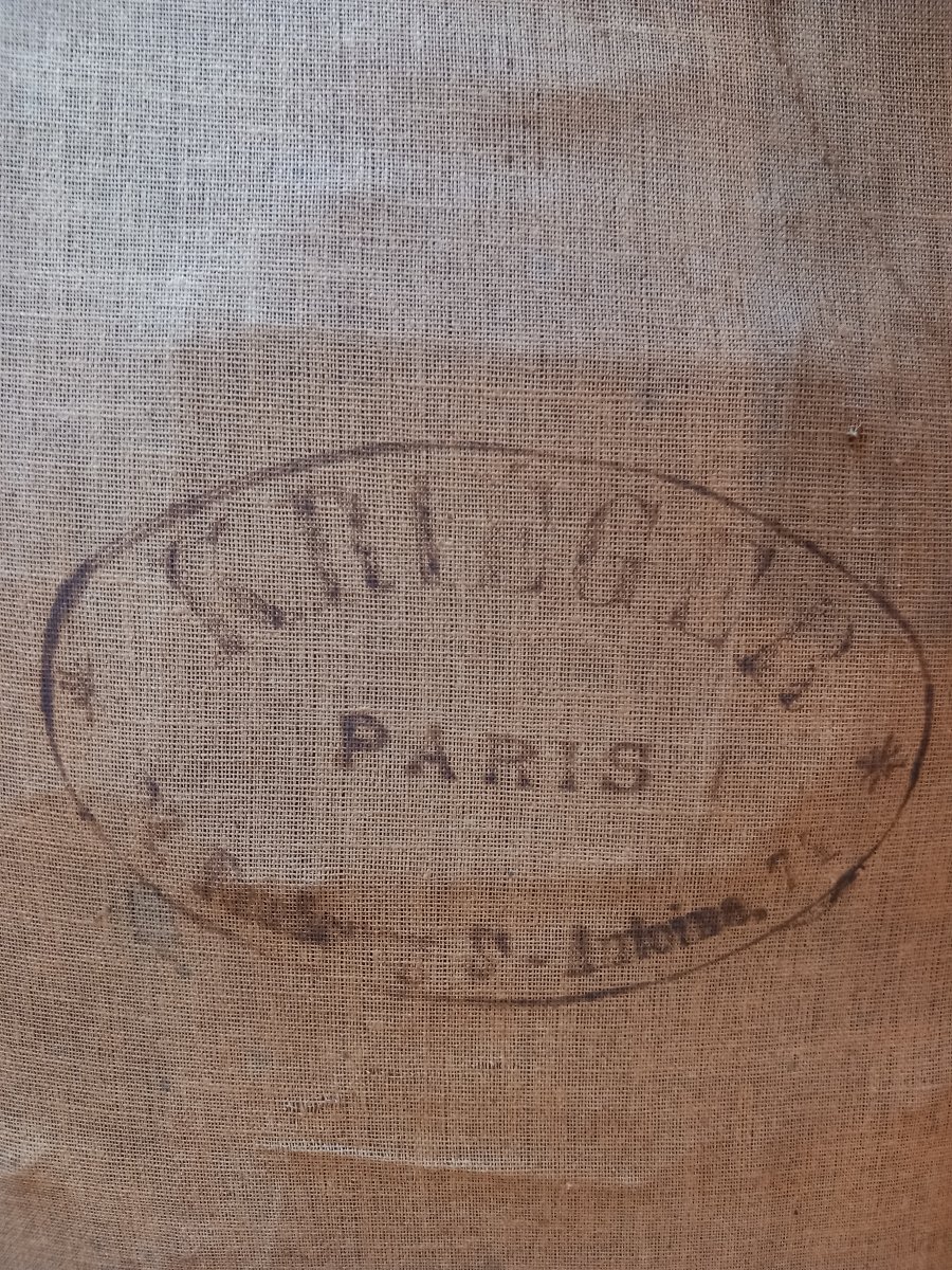 Gabriel VIARDOT, suite d'une paire de chaises (signées) et d'une selette. Fin 19ème, acajou.-photo-7