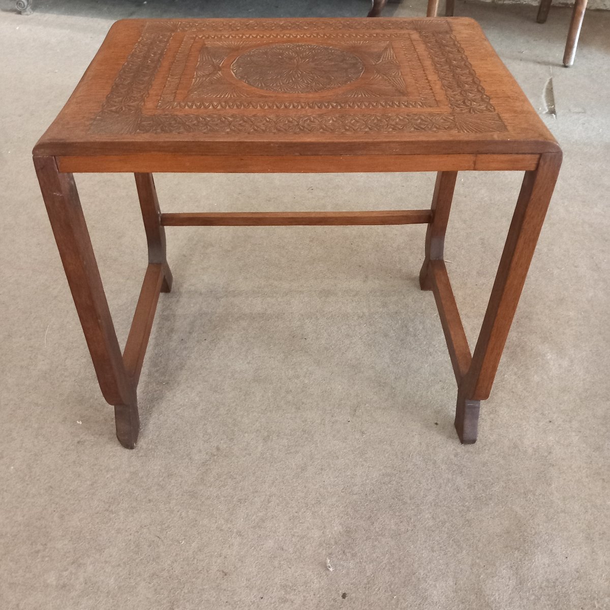 Set Of 4 Nesting Tables. Breton Art Deco.-photo-4