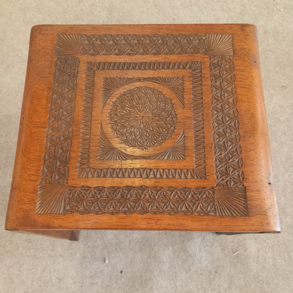 Set Of 4 Nesting Tables. Breton Art Deco.-photo-5