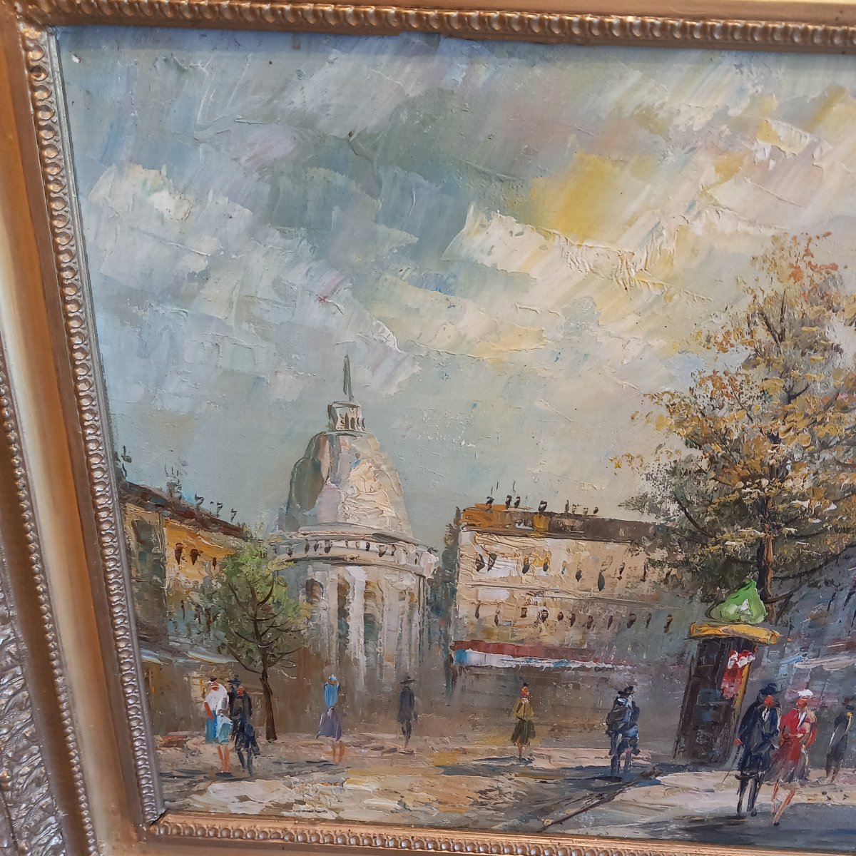 Huile sur toile 'Montmartre 12.32', signée T.Coxell.-photo-2