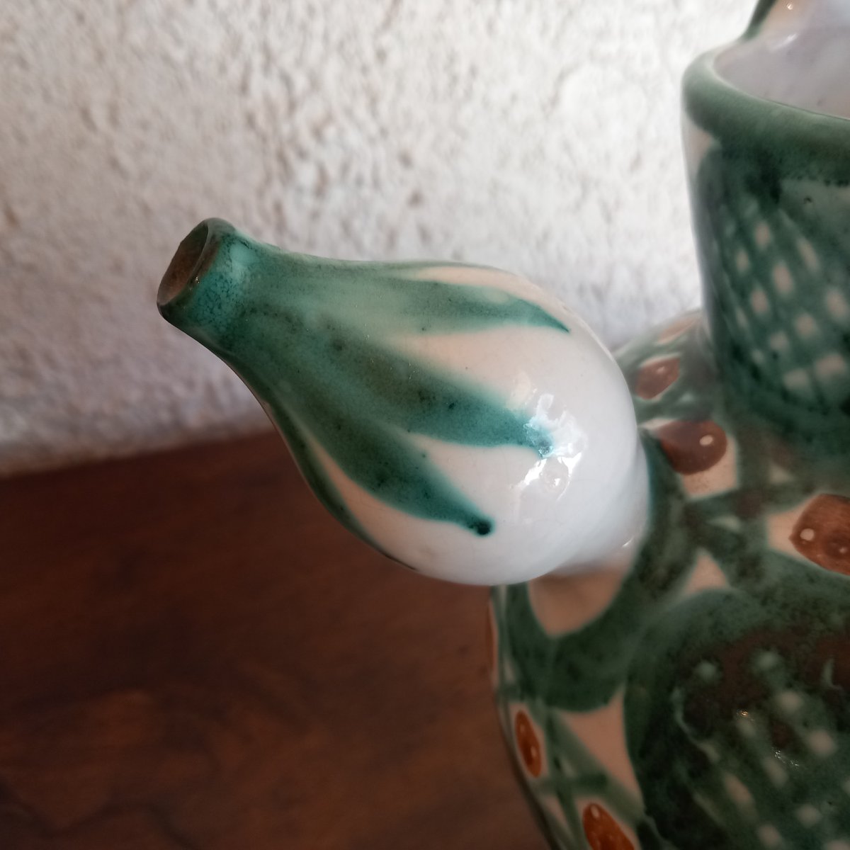 Glazed Ceramic Goat Figurine From Vallauris, Signed By Robert Picault, 1950s–1960s.-photo-3