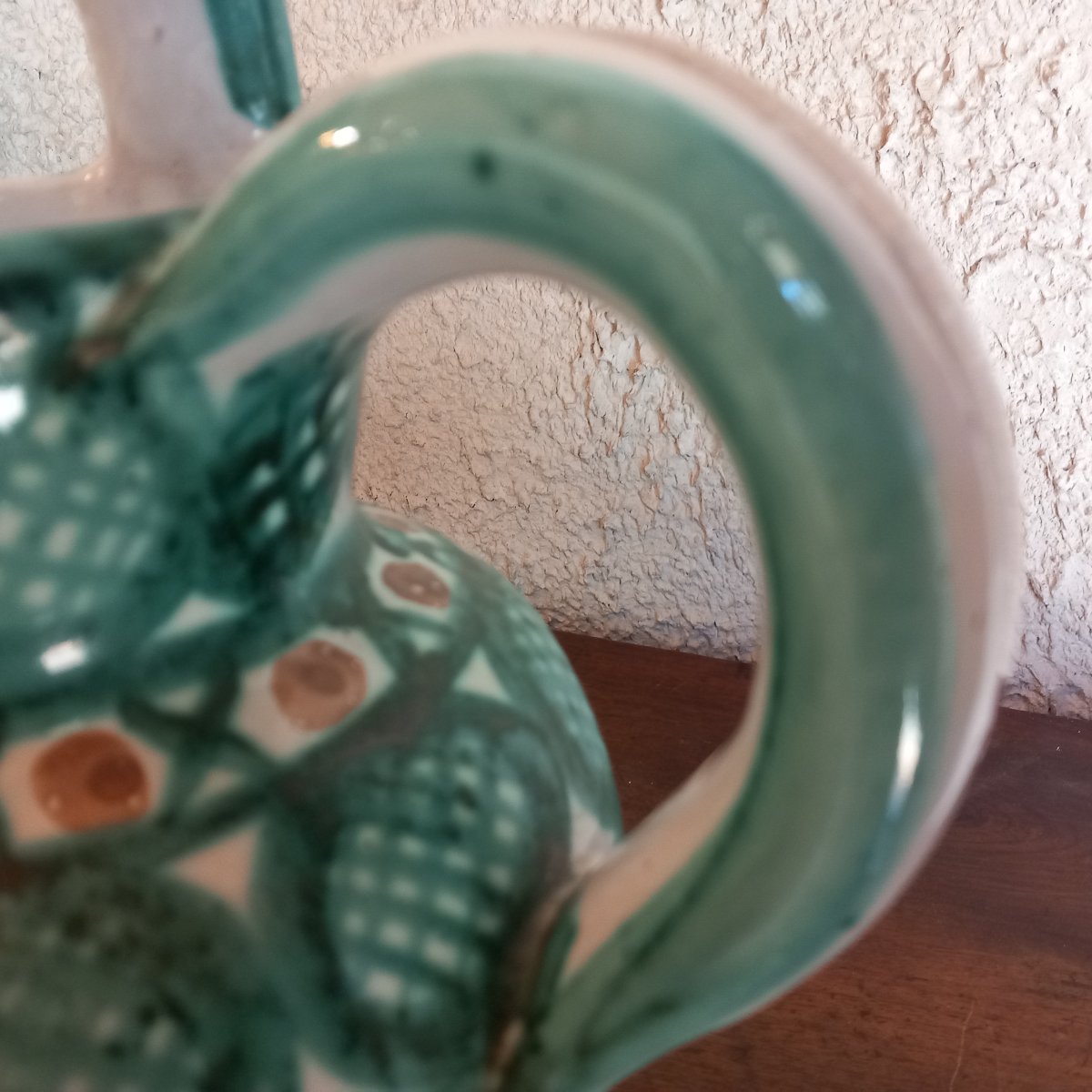 Glazed Ceramic Goat Figurine From Vallauris, Signed By Robert Picault, 1950s–1960s.-photo-4