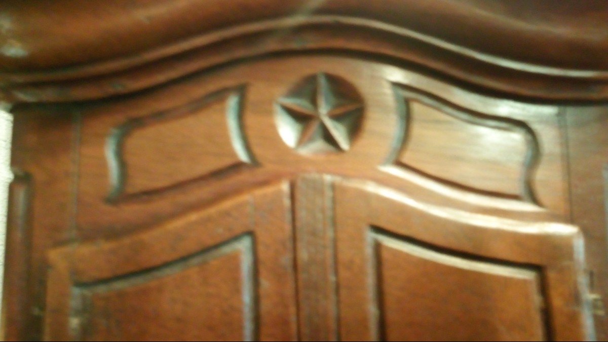 Meuble de maîtrise, armoire Louis XV, époque 18è-photo-4
