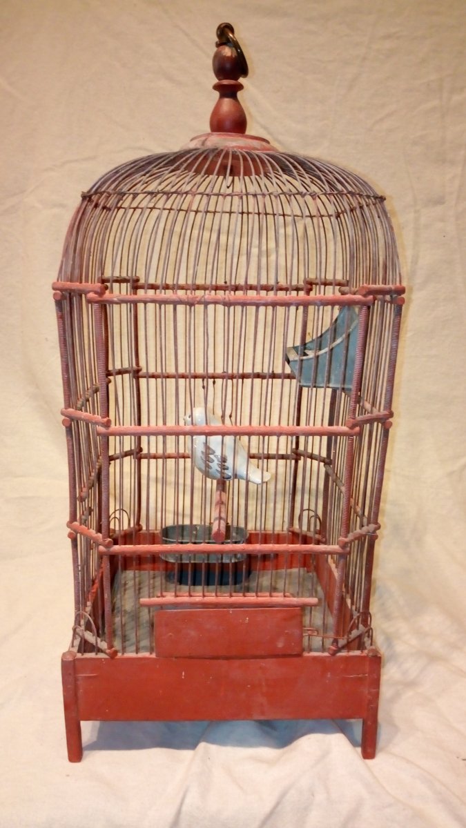 Cage à oiseaux fin 18è.-photo-2