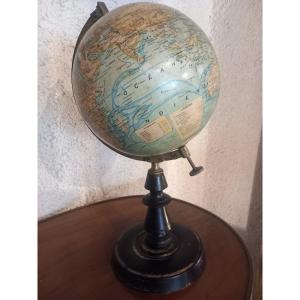 Terrestrial Globe By J. Forest, Late 19th-early 20th Century.