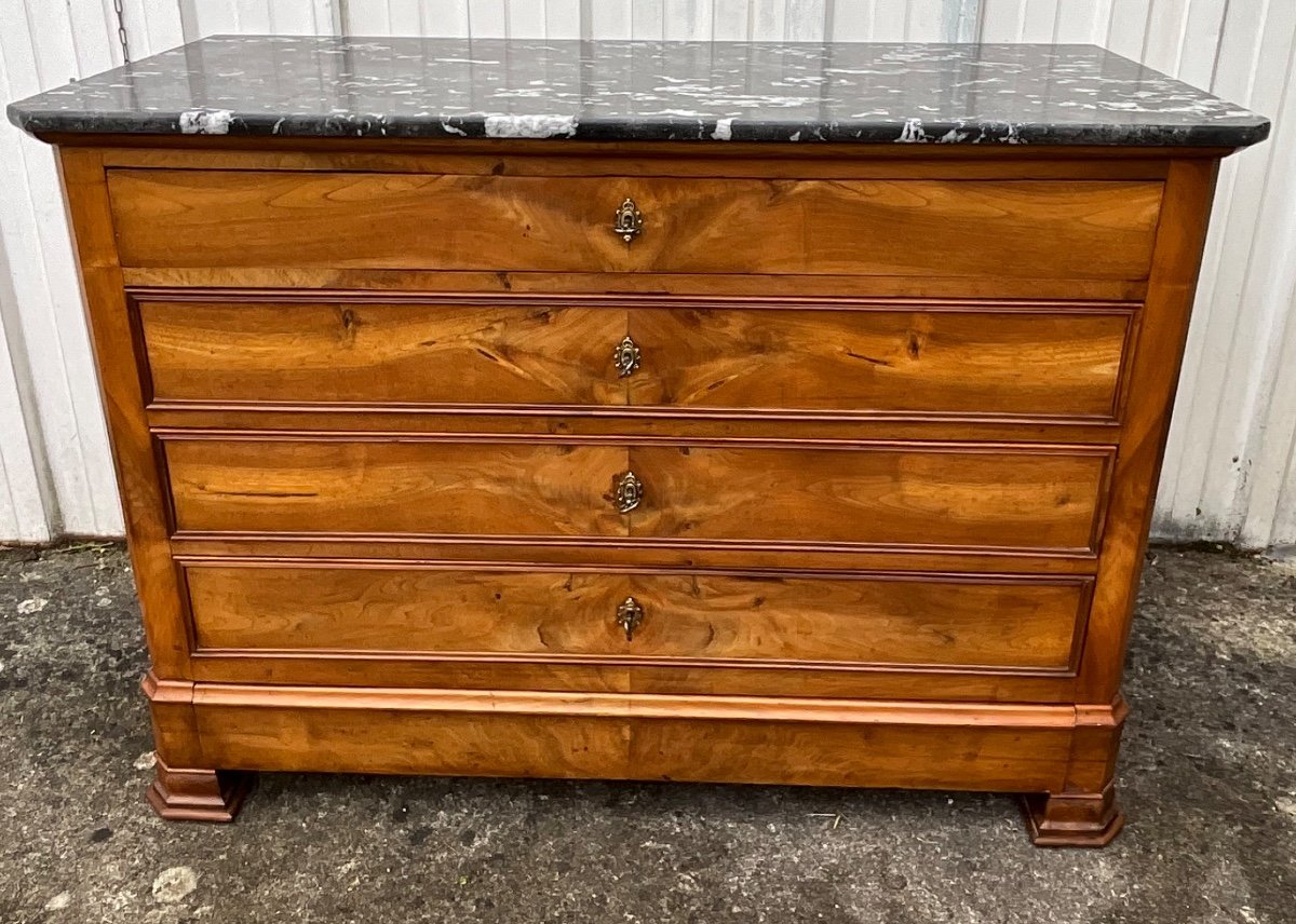 Chest Of Drawers Walnut Louis Philippe Late Nineteenth, 