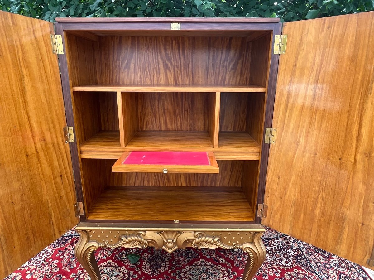 Maurice Dufrene Art Deco Storage Cabinet-photo-1